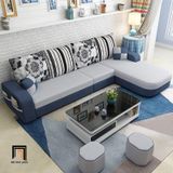  Bộ ghế sofa góc chữ L 2m8 x 1m6 GT122 Narod vải nỉ giá rẻ 
