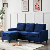  Set ghế sofa băng phòng khách vải nỉ BT314 Cambell 2m2 kèm đôn 