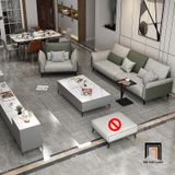 Bộ ghế sofa văn phòng cao cấp KT90 Sumatra phối màu Pu đẹp 