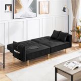  Ghế sofa bed thông minh giá rẻ GB52 Caste 1m85 xám lông chuột 