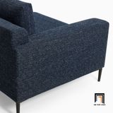  Ghế sofa băng dài 2m màu xanh đậm BT119 Harper vải nỉ bố 