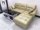  Sofa góc L da công nghiệp GT233 Palma 2m4 x 1m6 kem sữa 