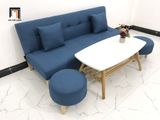  Bộ ghế sofa giường nằm xanh dương GBL1 dài 1m72 bọc vải 