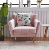 Ghế sofa đơn 1 người ngồi nhỏ gọn DT73 Calmon vải nhung đẹp 