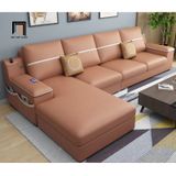  Bộ ghế sofa góc L vải nỉ GT217 Tobain 2m76 x 1m65 giá rẻ 