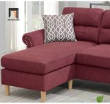 Bộ ghế sofa góc L GT65 Retic 2m2 x 1m5 màu đỏ đô 
