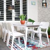  Bộ bàn ăn 6 ghế gỗ giá rẻ 22-KH6-G4-B108 cho căn hộ chung cư 