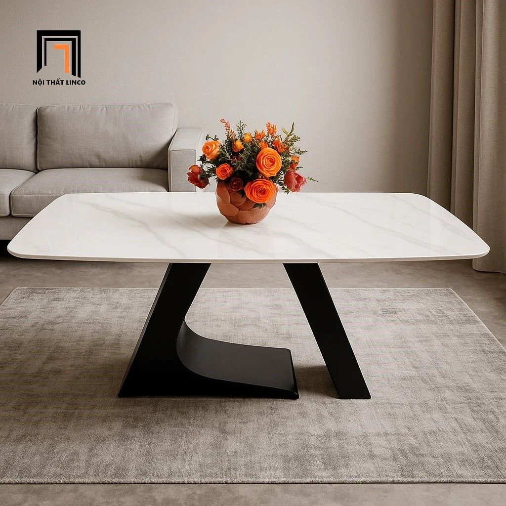  Bàn trà mặt đá ceramic đẹp BTPK39 Rapely 1m x 50 hiện đại 