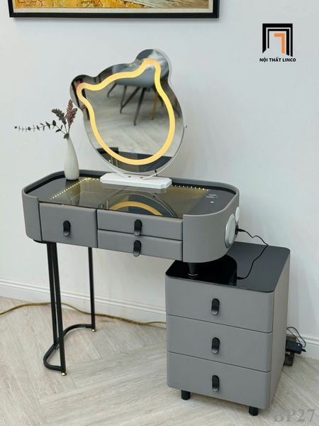 bàn trang điểm ván gỗ đẹp