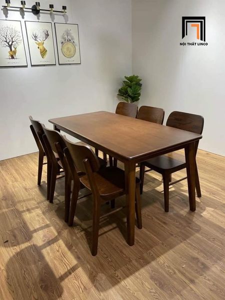 set bàn ăn 4 người gỗ cho chung cư