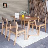  Bộ bàn ăn dài 1m2 4 chỗ ngồi 25-Kh4-G10-B92 cho nhà nhỏ 