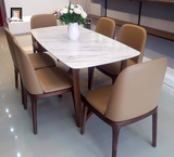  Bộ bàn ăn 6 ghế ngồi bọc da giả 7-KH6-G13-B92-sixam giá rẻ 