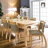  Bộ bàn ăn 6 người gỗ tự nhiên 8-KH6-G29-B108 cho chung cư 