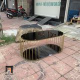  Bàn trà phòng khách mặt kính đen 2 tầng BTPK4 Neya 1m giá rẻ 