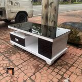  Bàn trà phòng khách giá rẻ BTPK17 Sebring 1m màu trắng đen 