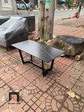  Bàn trà chữ nhật 1m x 50 mặt đá đen BTPK21 Peralta chân sắt 