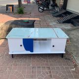  Bàn trà chữ nhật xinh xắn 1m x 50 BTPK26 Balam kính giả đá 
