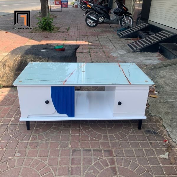 bàn trà chữ nhật xinh xắn 1m x 50