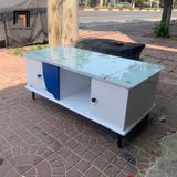  Bàn trà chữ nhật xinh xắn 1m x 50 BTPK26 Balam kính giả đá 