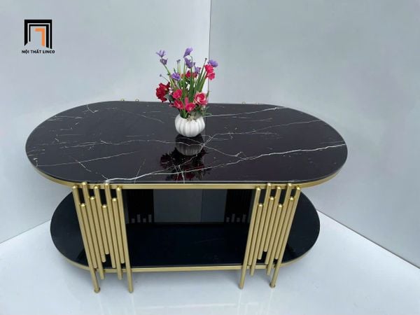 bàn sofa phòng khách oval