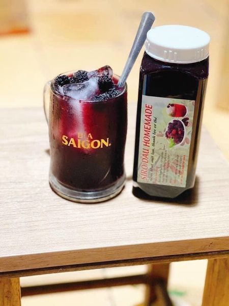 Siro Si rô Dâu Tằm đường phèn chai 800ml loại 1