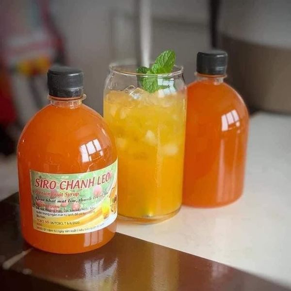 Si rô Siro chanh leo siro chanh dây cô đặc nguyên chất chai 500ml