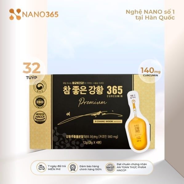 Tinh Nghệ Nano 365 Premium (32 Tuýp) mẫu mới nhất