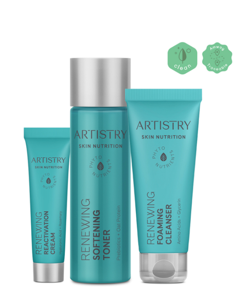 Giá bán 982k Bộ sản phẩm Mini làm mới làn da Artistry Skin Nutrition Renewing Solution Mini-Set Amway