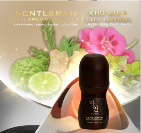 Lăn khử mùi nước hoa Mine - Gentleman Deodorant Perfume Droppii