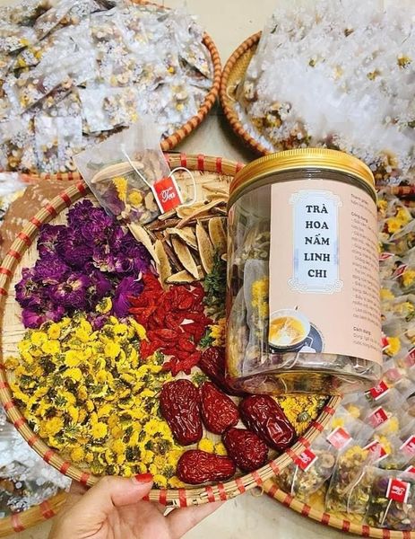 Trà hoa nấm linh chi