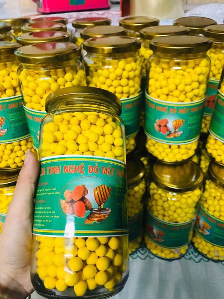 500G Viên tinh nghệ đỏ mật ong nguyên chất số 4