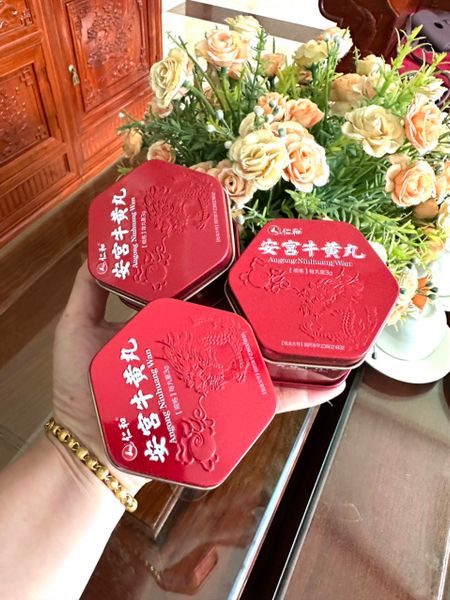 An cung ngưu hoàng HÒA NHÂN ĐƯỜNG Giang Tây 1 viên hàng chính hãng date mới tinh bao test