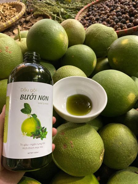 Dầu gội dầu xả bưởi non dầu gội bồ kết tinh dầu bưởi dưỡng tóc