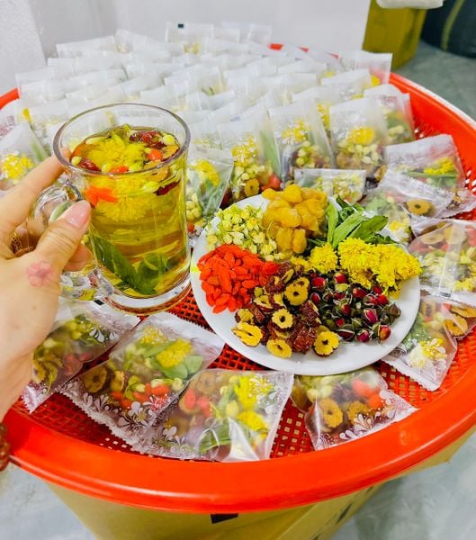 Trà hoa thảo mộc dưỡng tâm dưỡng nhan 7 vị 20 túi