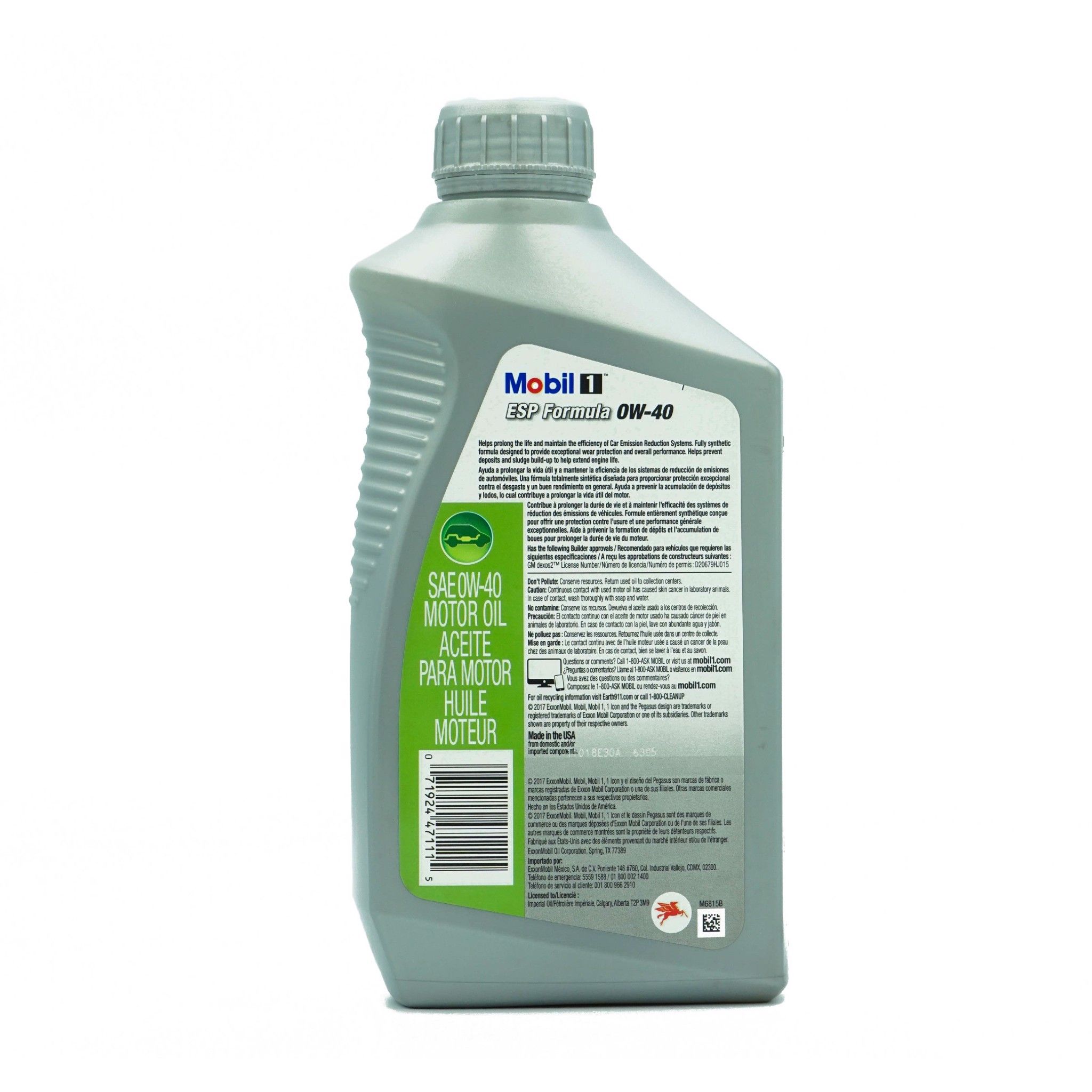  Dầu động cơ tổng hợp toàn phần Mobil 1 ESP Formula 