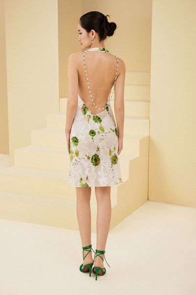  Đầm Lụa Cổ Đỗ 