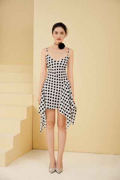  Đầm Chấm Bi Kiểu 