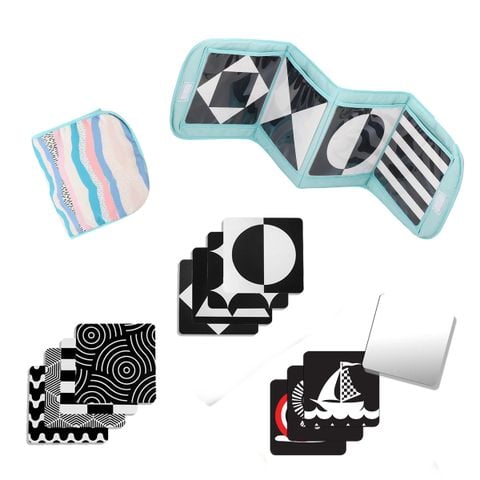  Bộ Ảnh Đen Trắng Và Tấm Giữ Đứng Ảnh - Đồ Chơi Cho Trẻ Sơ Sinh