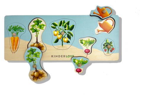  Ghép Hình Vườn Rau - Đồ Chơi Gỗ