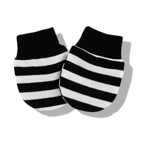  Găng Tay Trắng Đen - Đồ Chơi Cho Trẻ Sơ Sinh