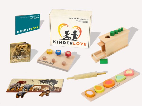 Đồ chơi Montessori - 20- Hộp Đồ Chơi Thử Thách - Đồ Chơi Giáo Dục Cho Bé 20-21 Tháng Tuổi