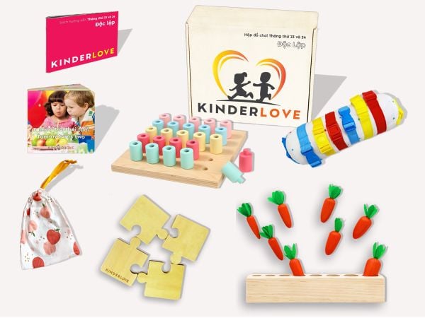Đồ chơi Montessori - 22- Hộp Đồ Chơi Độc Lập - Đồ Chơi Trí Tuệ Cho bé 22-23 Tháng Tuổi