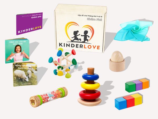 Đồ chơi Montessori - 08- Hộp Đồ Chơi Khám Phá - Đồ Chơi Giáo Dục Cho Bé 8-9 Tháng Tuổi