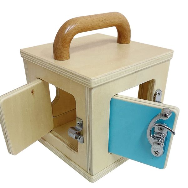 Hộp khóa gỗ - Đồ chơi Montessori