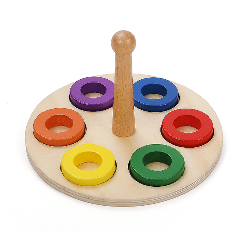  Xếp Vòng Gỗ - Giáo Cụ Montessori
