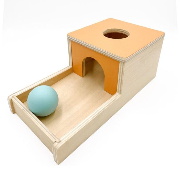 Hộp thả bóng gỗ - Đồ chơi gỗ Montessori