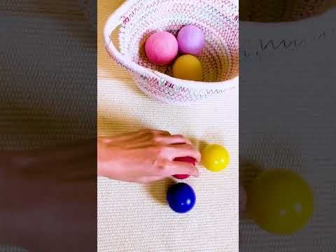  Bộ Giỏ Vải, Bóng Gỗ Và Bóng Len - Đồ Chơi Thông Minh