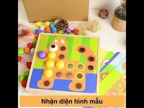  Sắp Hình Với Núm Nấm - Đồ Chơi Thông Minh