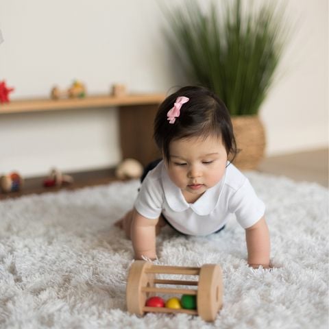 Đồ chơi giáo dục Montessori của Kinderlove - Trống gỗ lăn