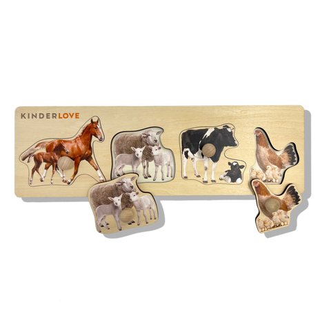  Ghép Hình Nông Trại - Đồ Chơi Gỗ